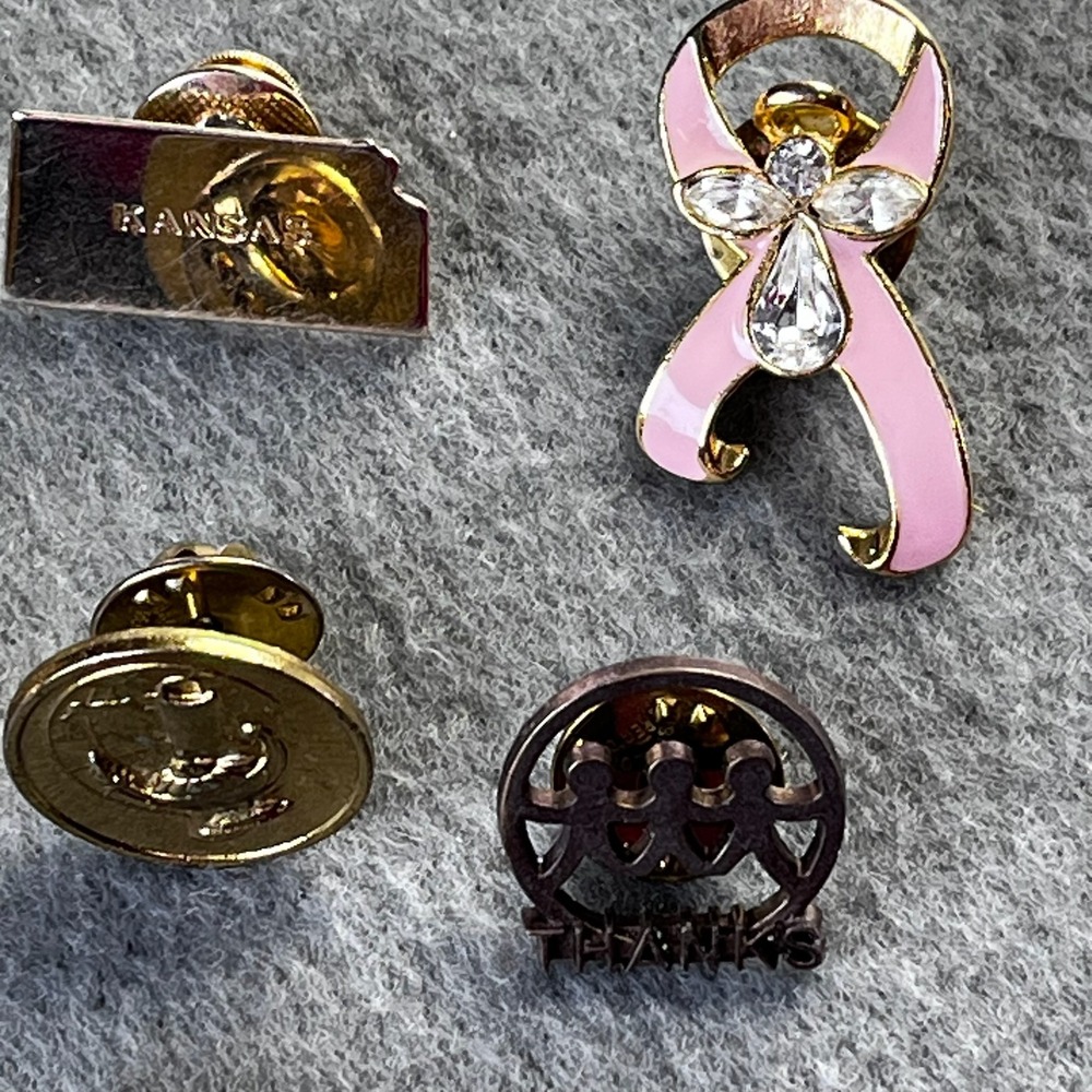 VTG Mixed Lapel Pin Lot American Heart Association United Way NEA Enamel Small - Picture 4 of 9